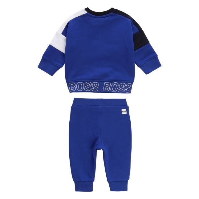 Toddler Wave Blue Branded Trim Crew Tracksuit