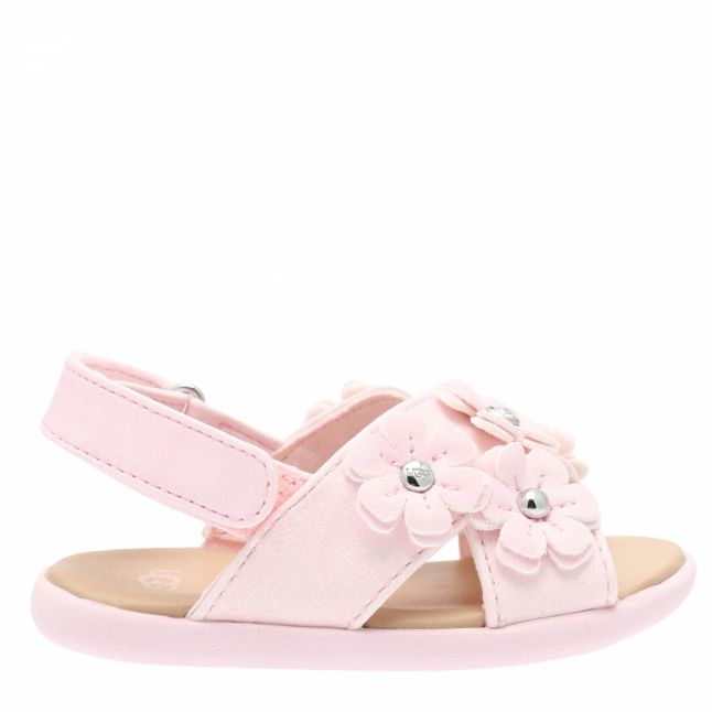 Infant Seashell Pink Allairey Sparkles Sandals (2-6)