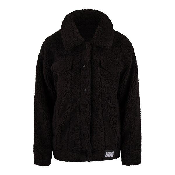 Womens Black Frankie Sherpa Trucker Jacket