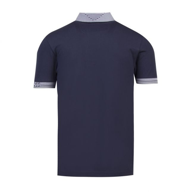 Athlesiure Mens Navy Paule Slim Fit S/s Polo Shirt