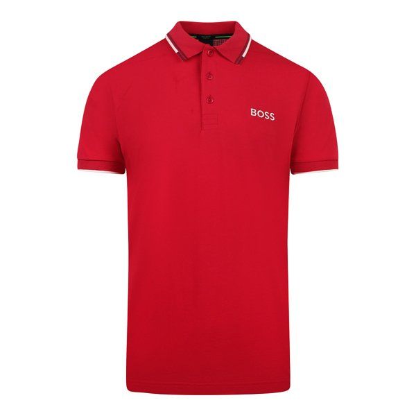 Mens Medium Red Paddy Pro S/s Polo Shirt