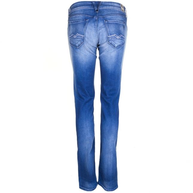 Womens Blue Wash Rose Skinny Fit Jeans