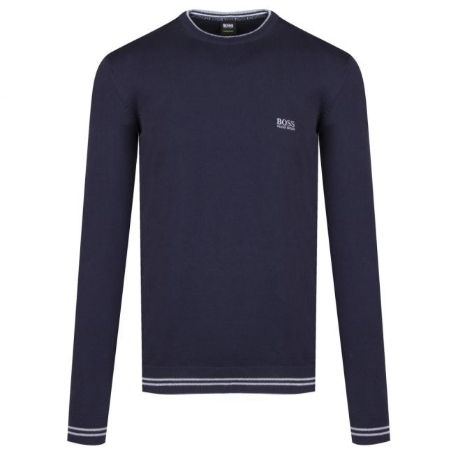 Athleisure Mens Navy Rimex_S Crew Neck Knitted Jumper