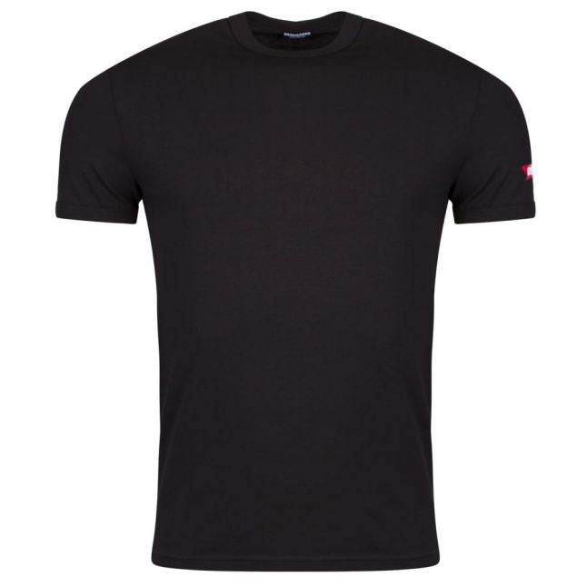 Mens Black Arm Logo S/s T Shirt