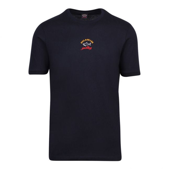 Mens Navy Small Chest Logo Custom Fit S/s T Shirt