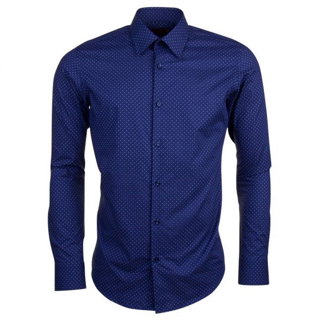 Mens Navy C-Enzo Regular Fit L/s Shirt