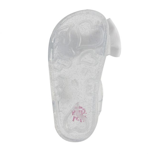 Baby Clear Glitter Dalia Bow Sandals (22-27)