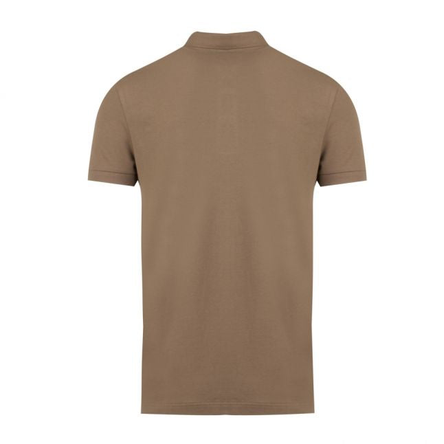 Casual Mens Khaki Passenger Slim Fit S/s Polo Shirt