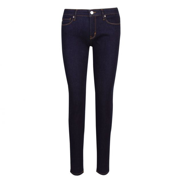 Womens Dark Blue Circle Skinny Jeans