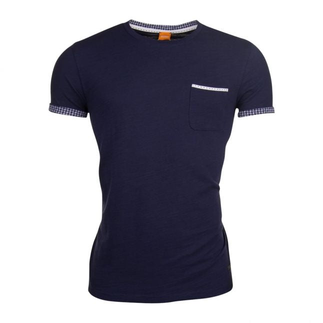 Mens Dark Blue Tile S/s Tee Shirt