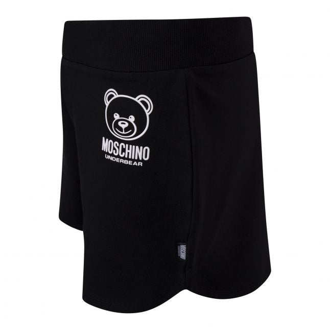 Womens Black Outline Toy Sweat Shorts