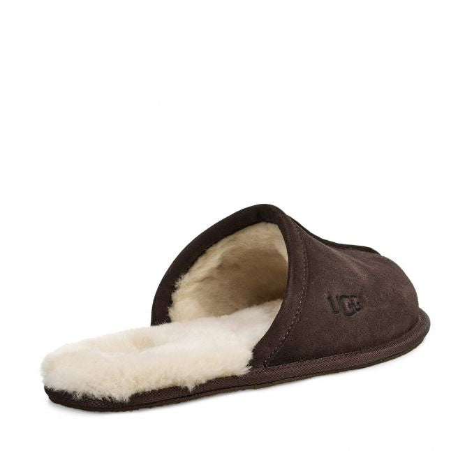 Mens Espresso Scuff Slippers