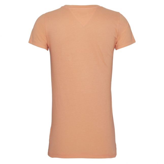 Womens Melon Orange Script Logo S/s T Shirt