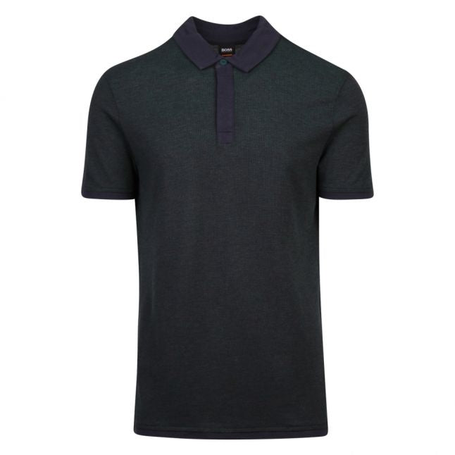 Casual Mens Dark Green Peam S/s Polo Shirt