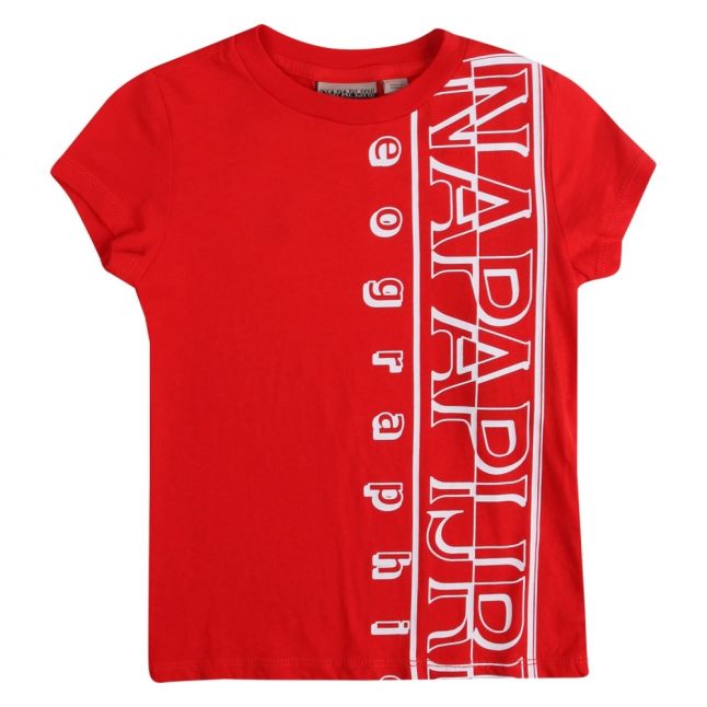 Boys Bright Red Seri S/s T Shirt