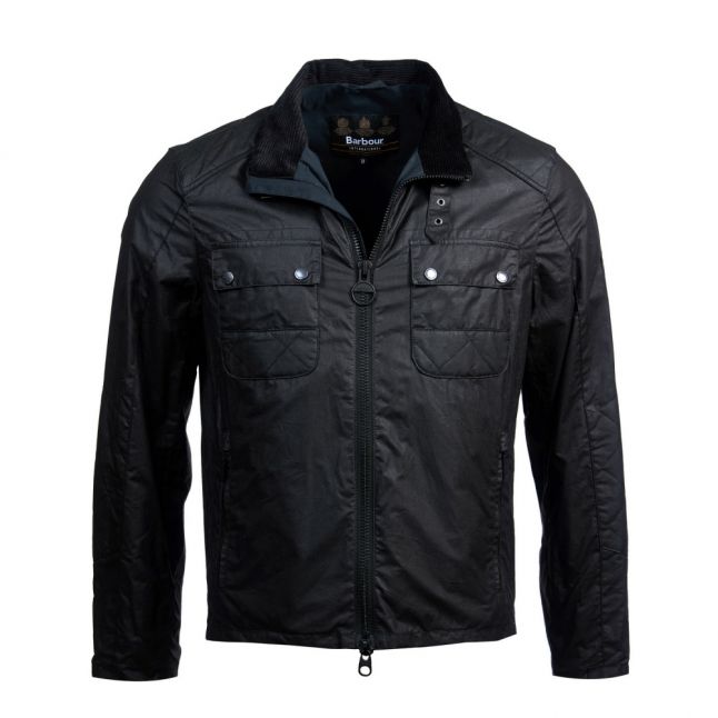 Mens Black Blyton Waxed Jacket