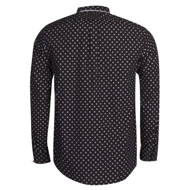 Mens Black S-Jirou Printed L/s Shirt