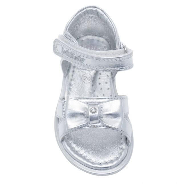 Baby Silver Maia Bow Sandals (20-25EUR)