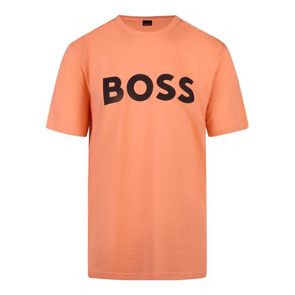 Mens Light Orange Thinking 1 S/s T Shirt