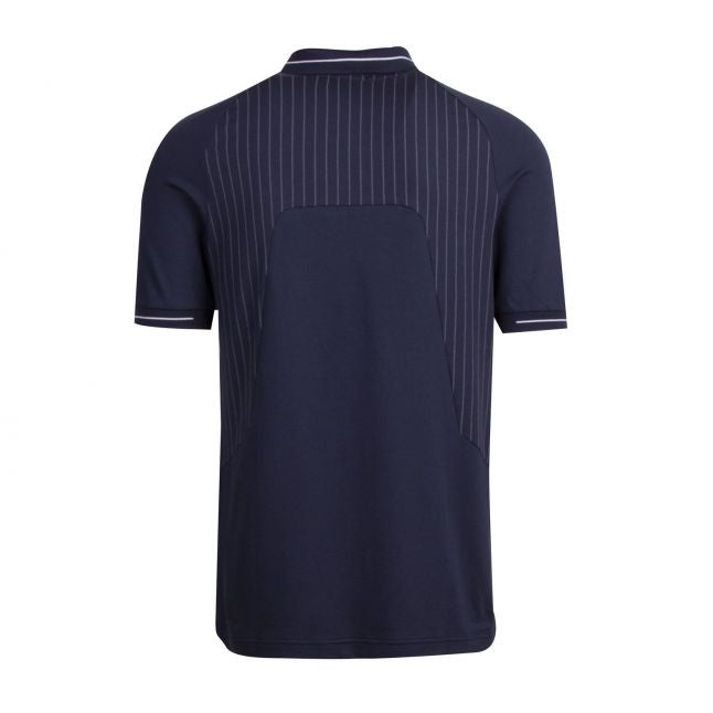 Athleisure Mens Navy Philix Zip Collar S/s Polo Shirt