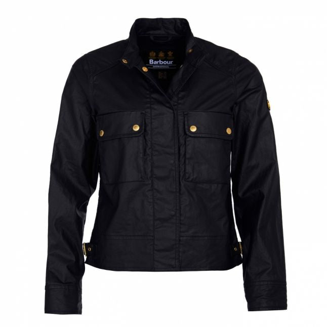 Womens Black Trackrace Casual Jacket