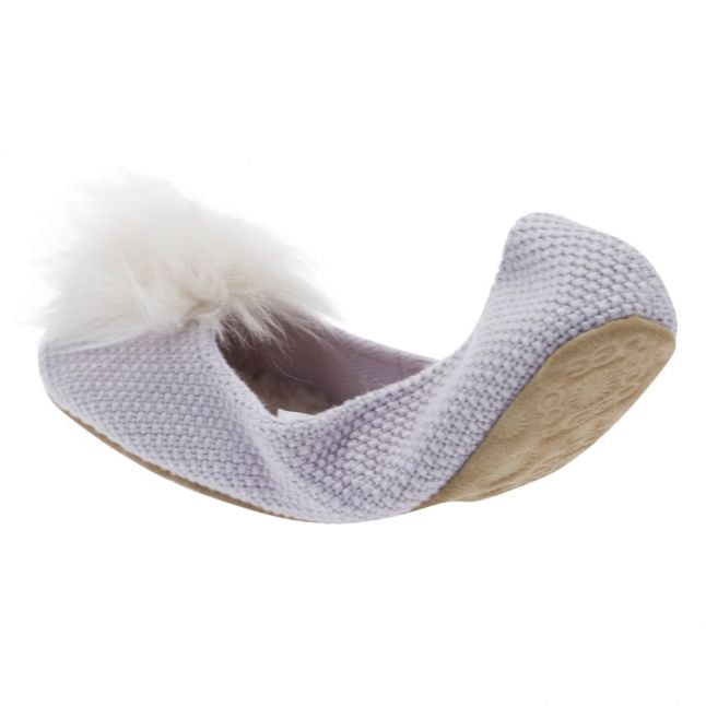 Womens Lavender Andi Fluff Slippers