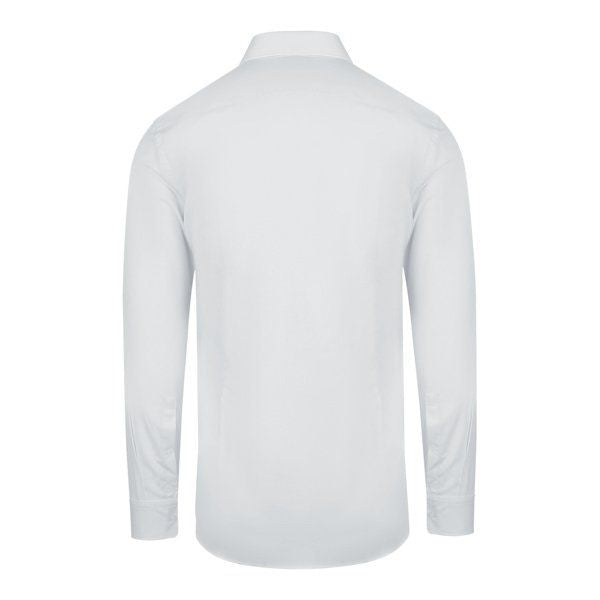 Mens White Kason Slim L/s Shirt