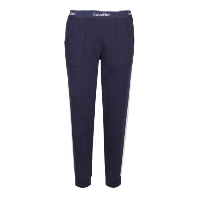 Womens Navy Shoreline Logo Band Sweat Pants