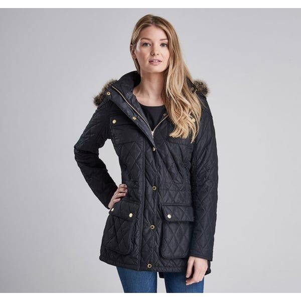 Womens Black Enduro Quilted Jacket