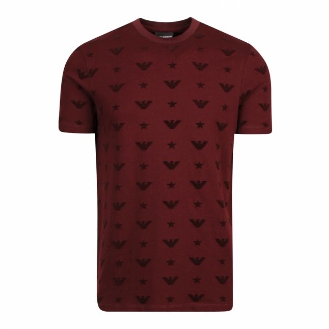 Mens Red Flock Eagle S/s T Shirt