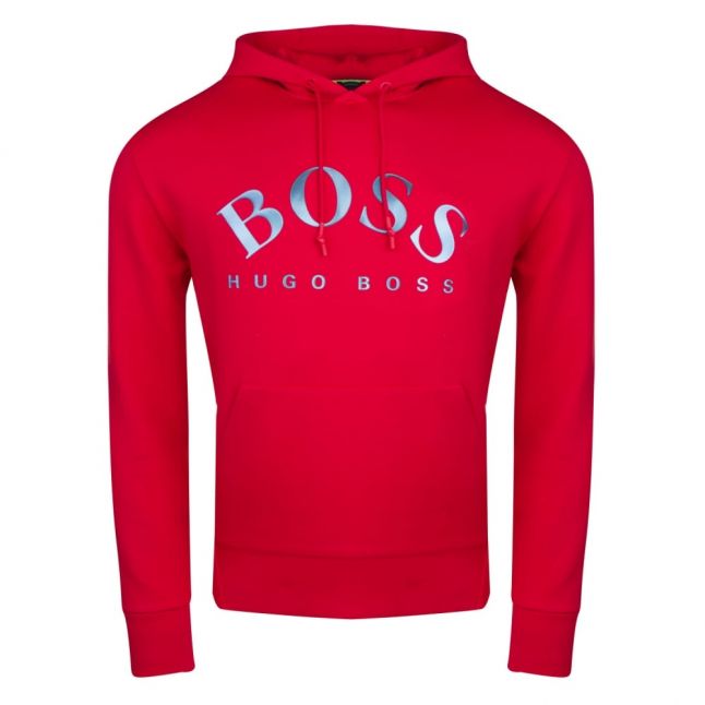 Athleisure Mens Red Sly Hooded Sweat Top