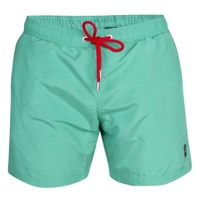 Paul & Shark Mens Green Branded Swim Shorts