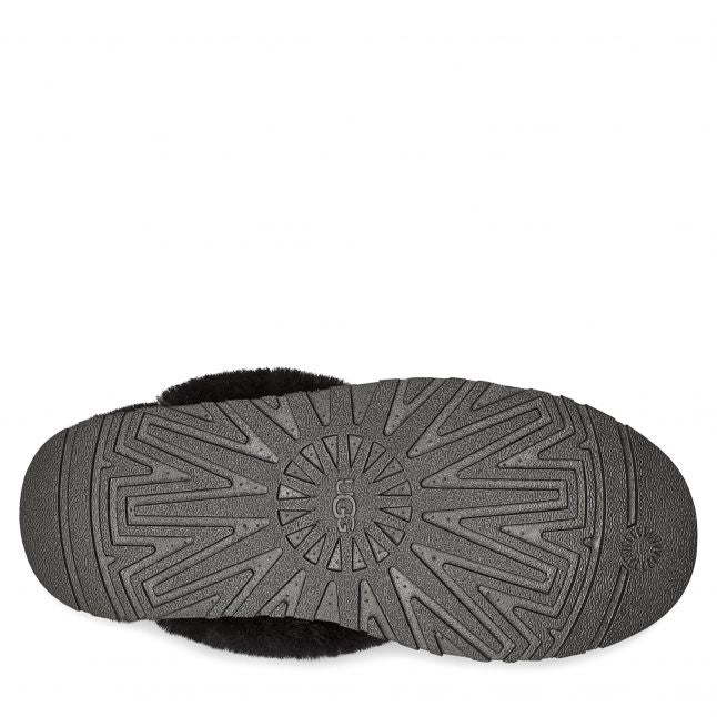 Womens	Black Disquette Slippers