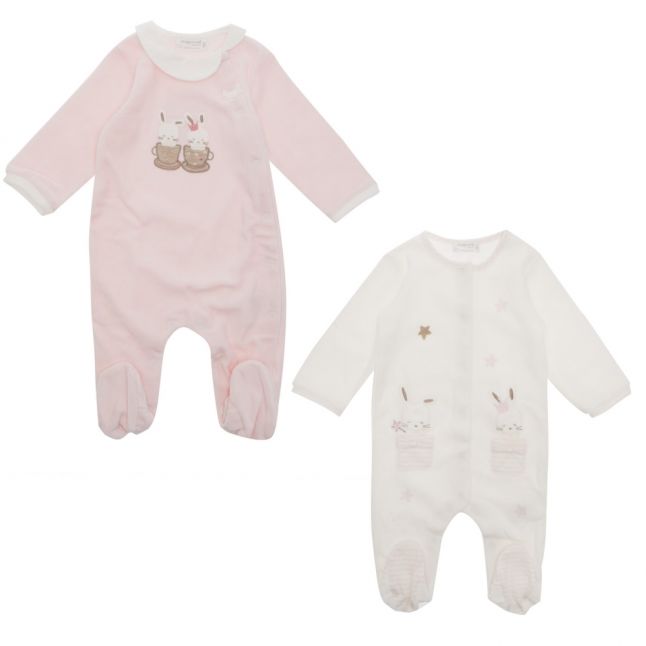 Baby Rose 2 Pack Babygrows