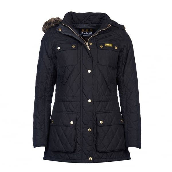 Womens Black Enduro Quilted Jacket