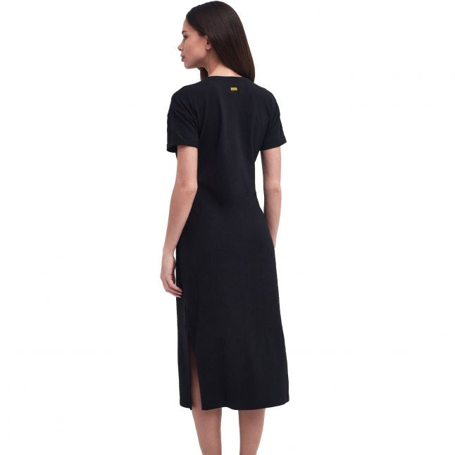 Womens Barbour International Black Whitson Midi Dress