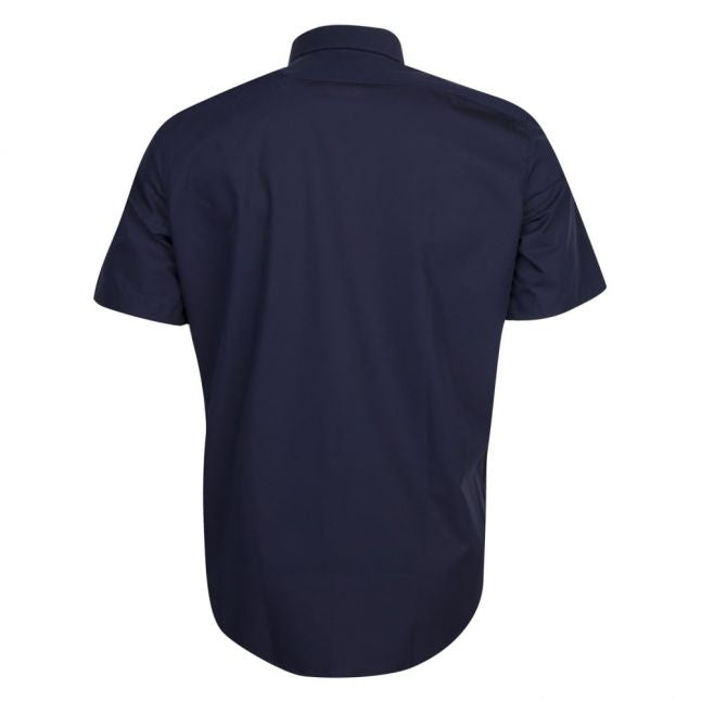 Mens Navy C-Eraldino Regular S/s Shirt