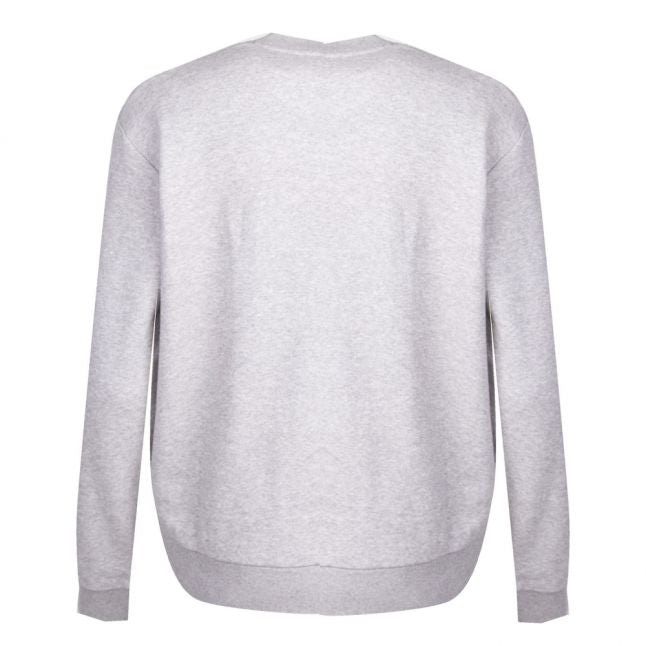 Womens Grey Marl Heart Sweat Top