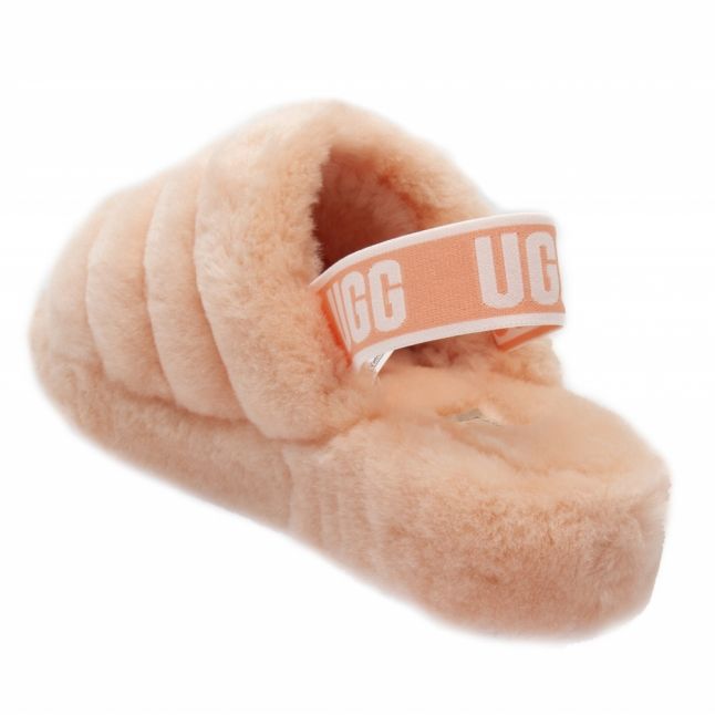 Womens Beverly Pink Fluff Yeah Slide Slippers