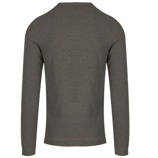 Casual Mens Dark Green Tempest L/s Slim Fit T Shirt