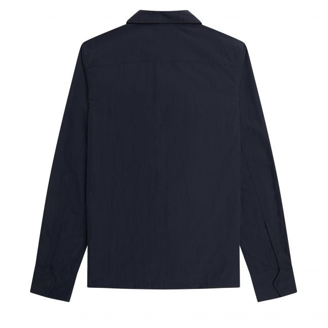 Mens Navy Pocket Zip Overshirt