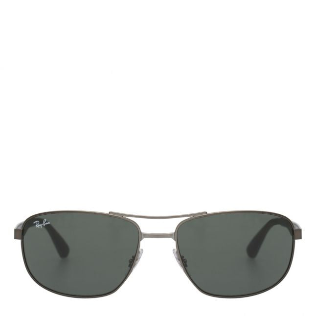 Mens Matte Gunmetal/Green RB3528 Sunglasses