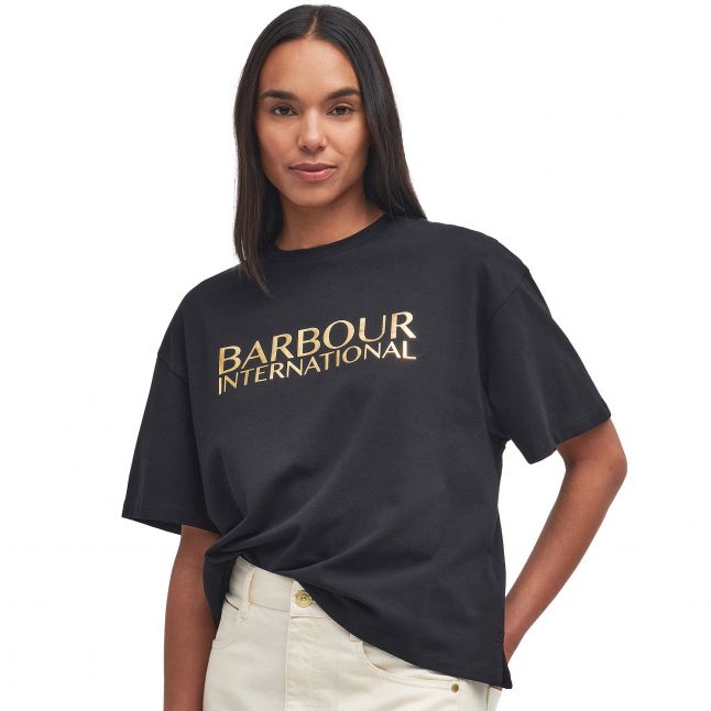 Womens	Black Carla S/s T Shirt