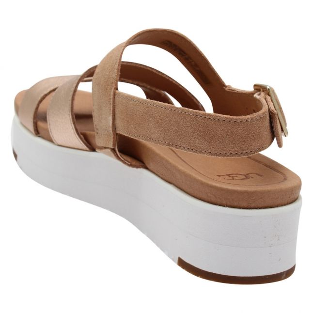 Womens Rose Gold Braelynn Flatform Sandals