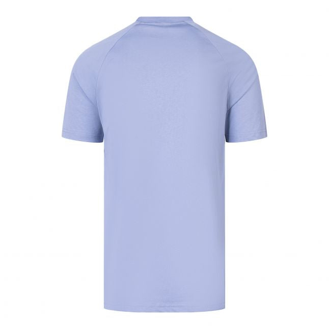 Mens Mid Blue Beach UV Slim S/s T Shirt