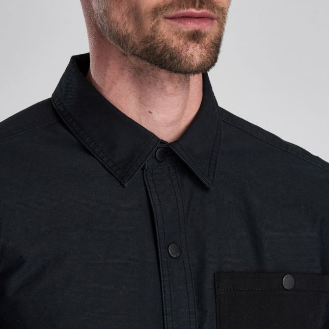 Mens Black Dual Overshirt