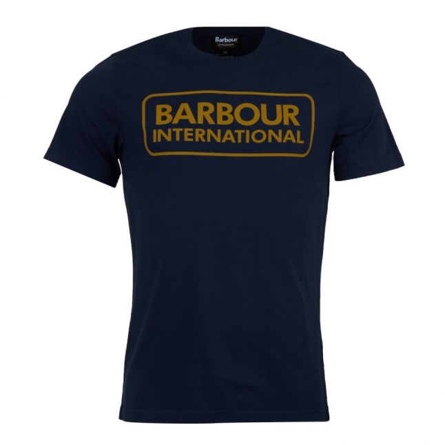 Mens Navy Essential Large Logo S/s T Shirt