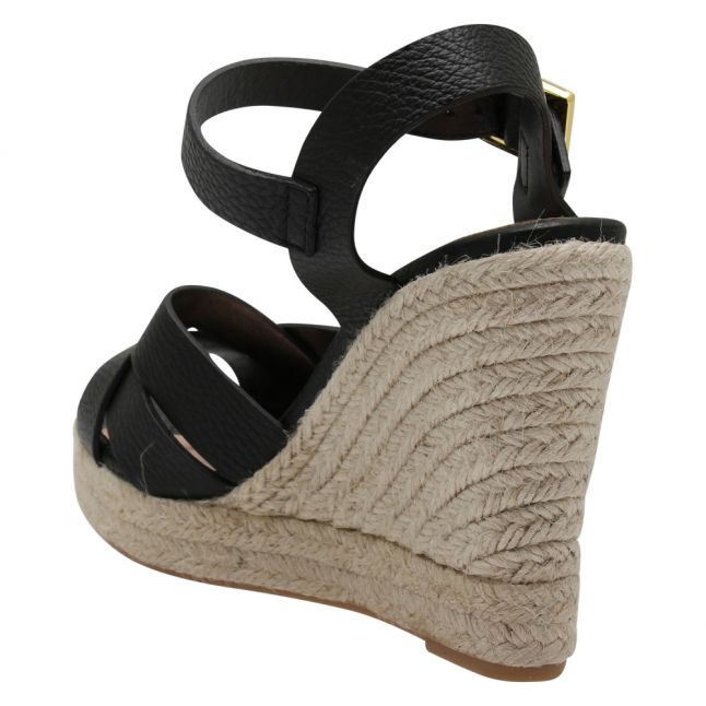 Womens Black Sellana Espadrille Wedges