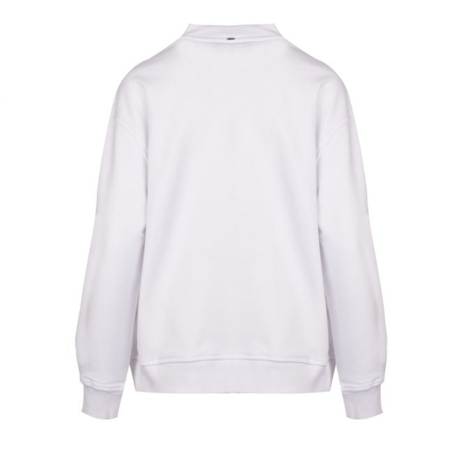 Casual Womens White Tacrush Logo Sweat Top