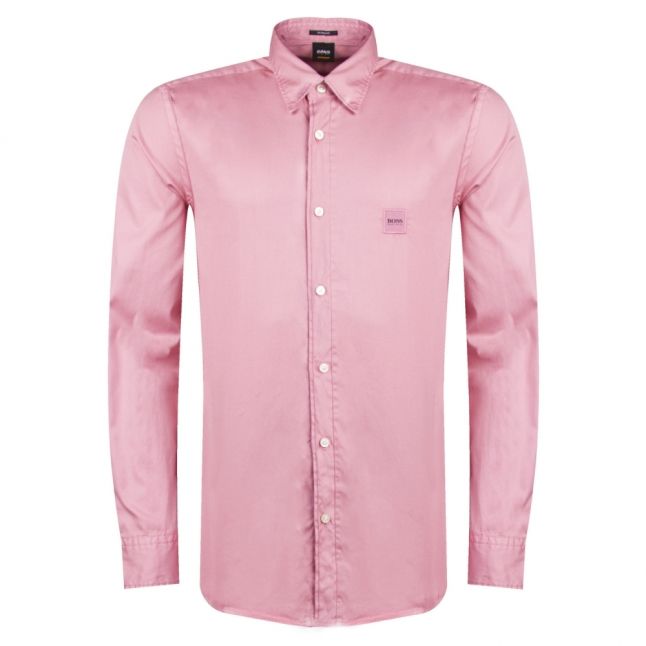 Casual Mens Medium Pink Reverse L/s Shirt